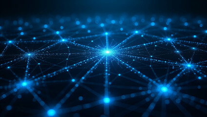 Obraz premium Holographic Data Streams & Node Clusters: Intricate Cyber Design