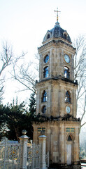 Facade of Star (Yildiz) watch tower in istanbul