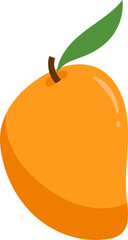 Mango Icon. Flat Vector Illustration.