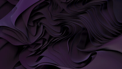 Abstract Modern Background wavy pattern 3D ren