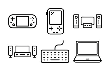 set of computer icons