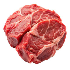 raw meat isolated on white