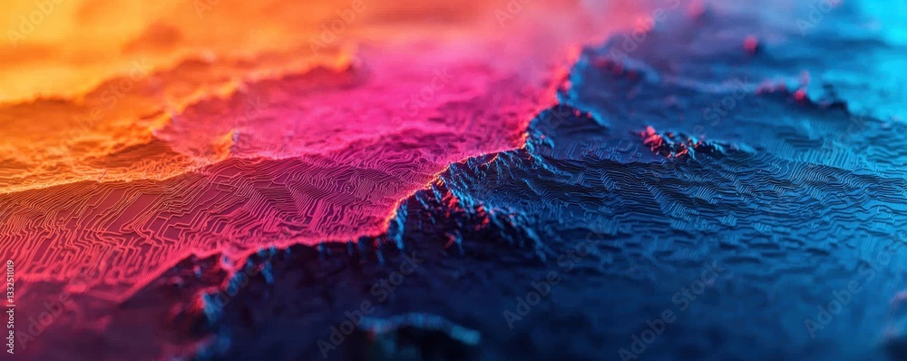 Poster vibrant abstract texture with colorful gradients and fluid patterns.