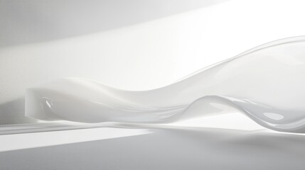 Obraz premium Abstract wave design on a minimalistic backdrop.