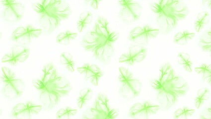 Watercolor Spring Leaves Seamless Pattern: Soft Blending Greens & Natural Textures for Organic Designs - Perfect for Photo Stock Concepts with Flowing Organic Look & Left-Side Empty Space