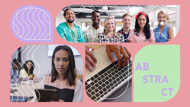 Abstract Bento Grid Motion