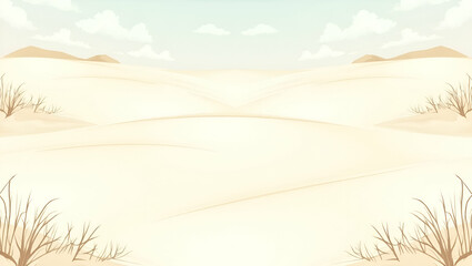 Coastal Grasses & Soft Beach Dunes: Seamless Tile Pattern for a Serene Beach Atmosphere