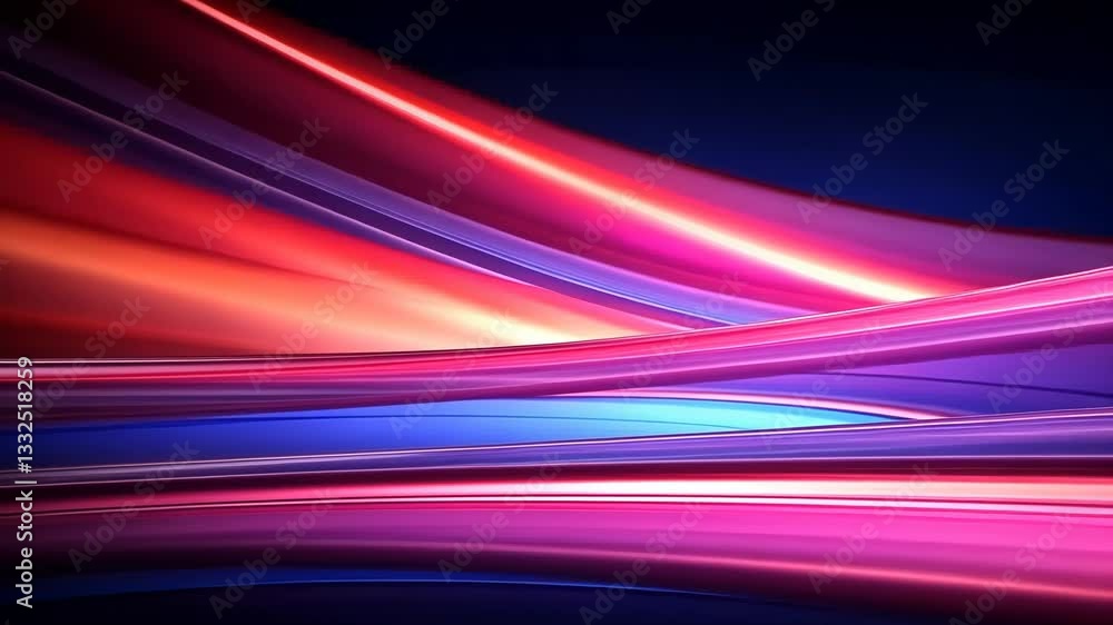 Poster futuristic digital highway. a vibrant, abstract representation of a high-speed data stream or a jour