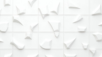 Flat Innovative tile design featuring futuristic motifs and digital grids with isolated whitebalance clarity generating seamless pattern exuding modern sophistication concept as Innovative digital gri