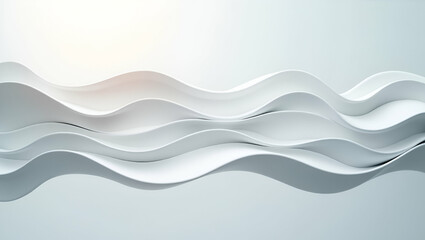 Obraz premium Gently Oscillating Waves: A Modern Tile Design Concept with Dynamic Node Connections and Bright White Spacing in a Simple Flat Vector Illustration for Smart Business