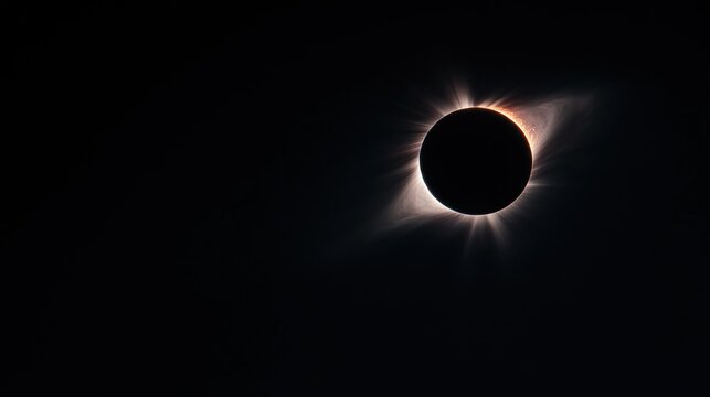 Total solar eclipse, dark sky,  astronomical event,  amazing view
