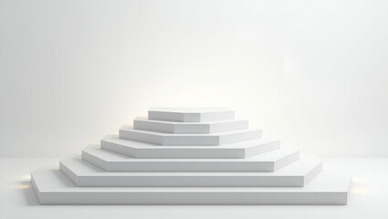 Ultra Modern Layered Tile Concept: Floating Trapezoid Panels Design