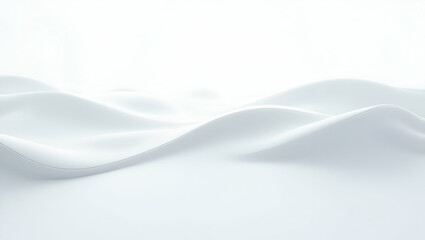 Fototapeta premium Ultra Modern Wave Tile Synergy: Flat Symmetrical Wave Pulses with Faint Gradient Edges and White Layout for a Smart Business Tone in Cute Vector Illustration