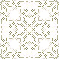 Seamless geometric pattern in arabic style Zellij Rounded corners