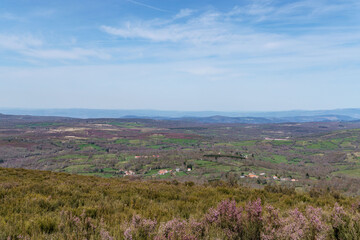View of Montederramo from San Mamede mountain range, Montederramo, Ourense province, Galicia, Spain