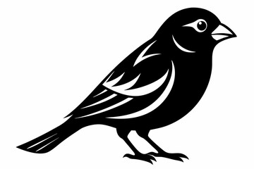 canary line art silhouette vector illustration