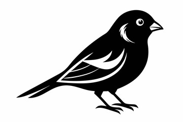 canary line art silhouette vector illustration