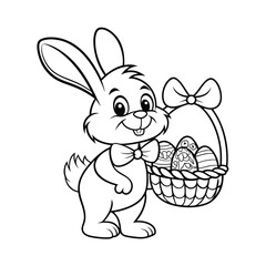 easter bunny with egg