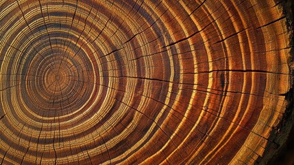 Naklejka premium Majestic tree trunk with rich bark texture showcasing nature's beauty and resilience