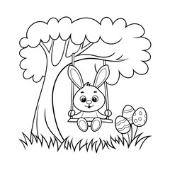 easter bunny with egg