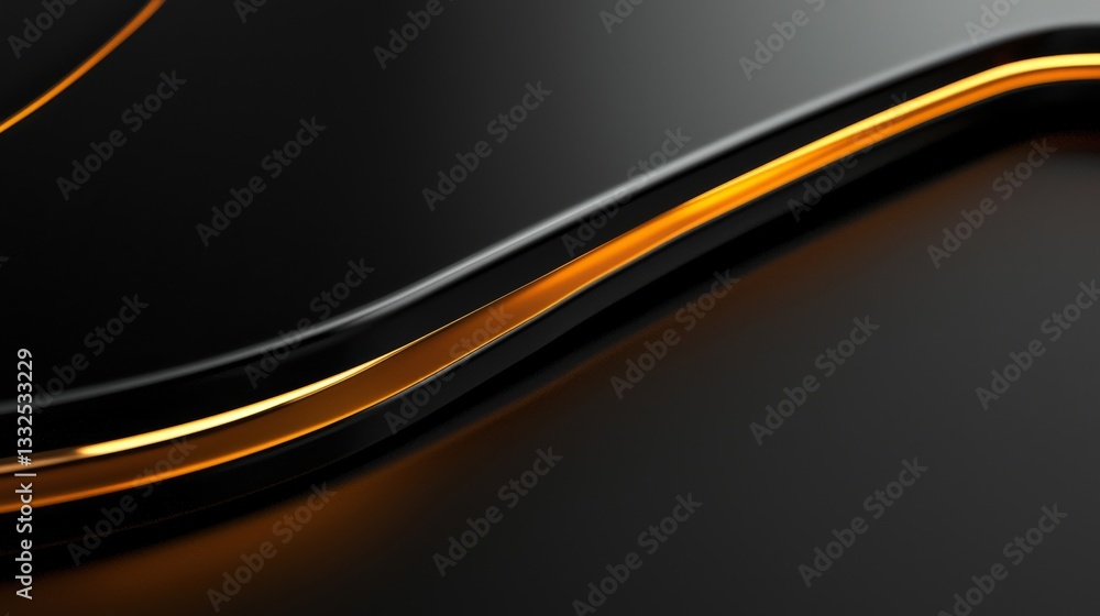 Poster abstract line design with a glowing effect.