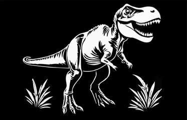 abstract illustration of Tyrannosaurus Rex 