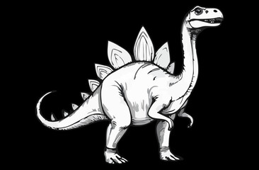 abstract illustration of Tyrannosaurus Rex 