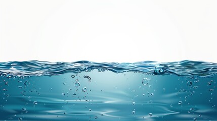 A beautiful, peaceful water surface characterized by gentle waves gracefully flowing and delightful bubbles