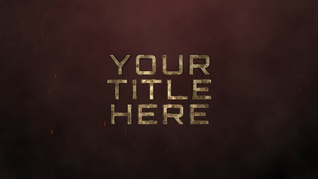 Metal Dark Smoking Title Intro