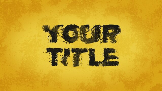 Grungy Strobing Title Intro