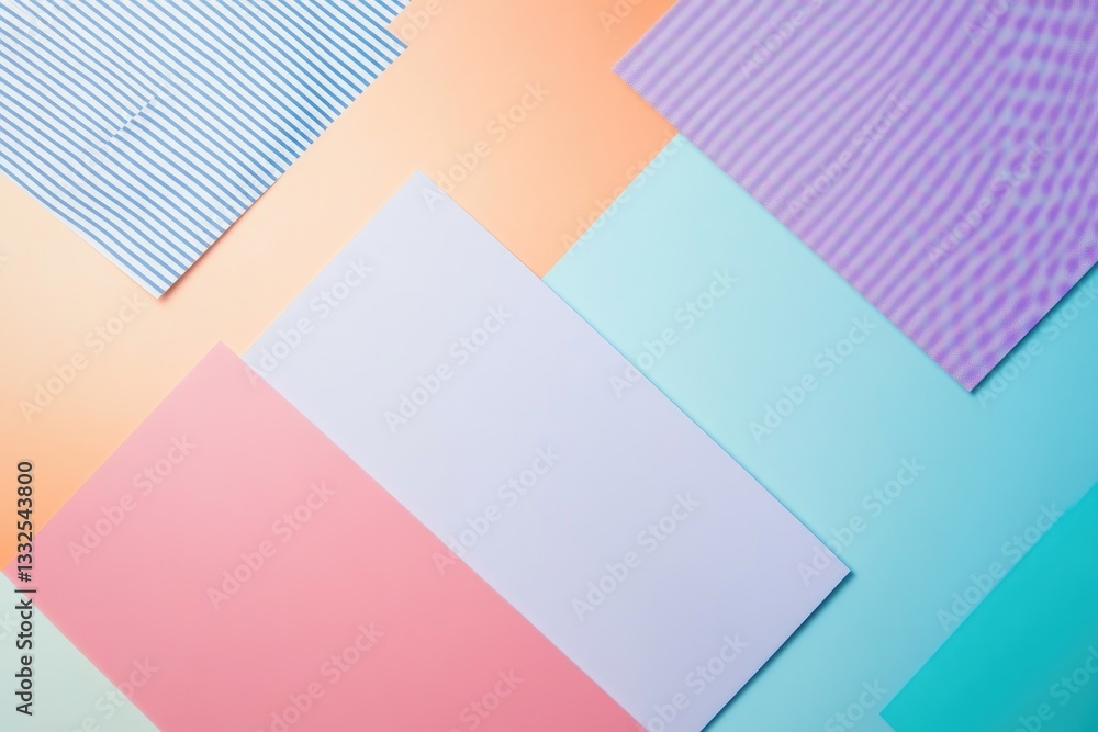 Poster abstract digital canvas with dynamic geometric shapes and vibrant colors showcasing overlapping patt