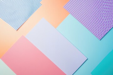 Obraz premium abstract digital canvas with dynamic geometric shapes and vibrant colors showcasing overlapping patterns