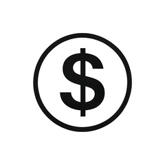 Obraz premium A Bold Dollar Sign Encircled, Symbolizing Financial Strength And Economic Power In A Simple, Impactful Design