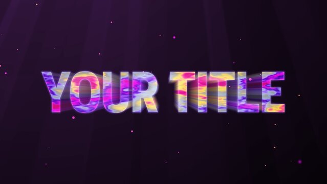Trippy Colorful Title Intro