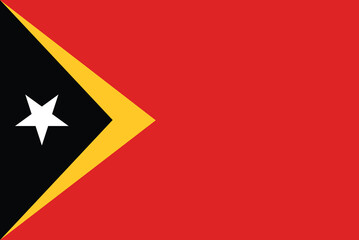 National flag of Timor laste vector images
