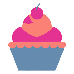 cupcake vector illustration
