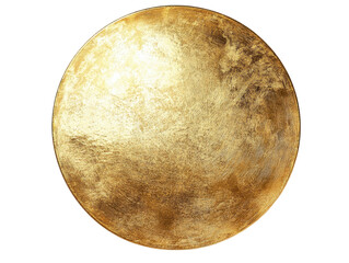 Isolated Gold Plate