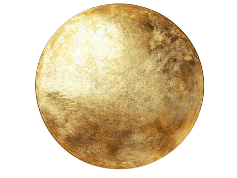 Isolated Gold Plate