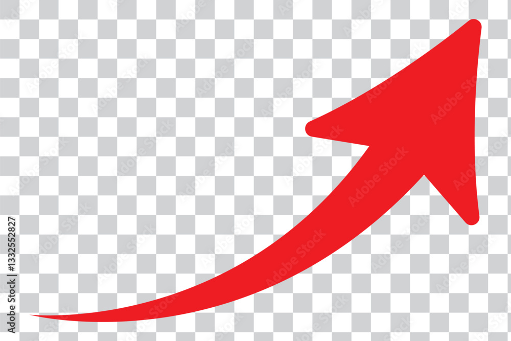 Poster set of curve arrows
