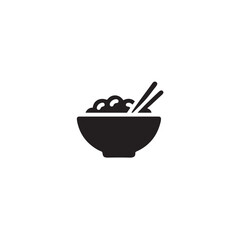  bowl meal icon on white background