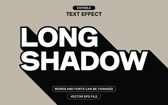 Long Shadow Bold Headline Text Effect