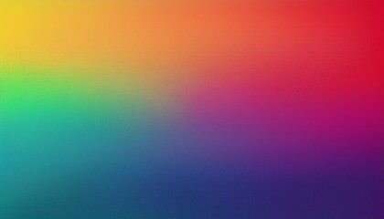 Fototapeta premium A vibrant, grainy gradient background featuring a rich spectrum of rainbow hues
