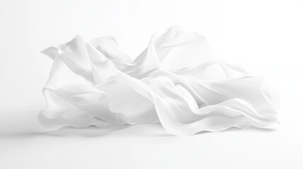 White fabric texture for creative design use.