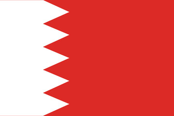 National flag of Bahrain vector images