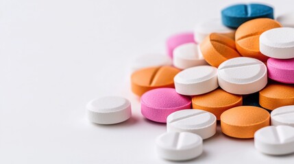Colorful Medication Tablets Pills Pharmacy Healthcare Medicine
