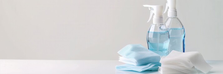 Essential disinfectant supplies for promoting cleanliness in medical and office environments Generative AI