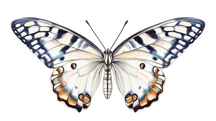 Cute butterfly clipart design illustration