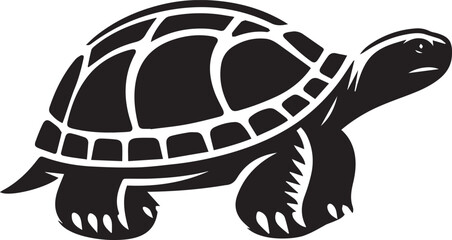 Turtle vector black and white