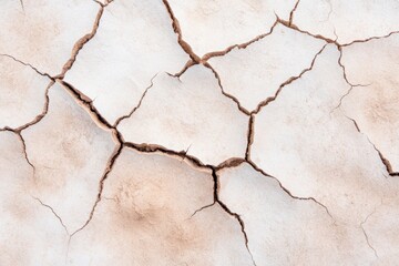 Obraz premium close-up view of cracked earth showing deep fissures illustrating effects of drought