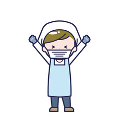 Fototapeta premium 調理員／男性 03